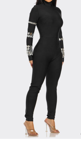 The “Attention Please” Bandge Jumpsuit