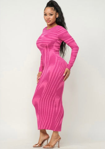 The “Pinking Of You” Midi Dress