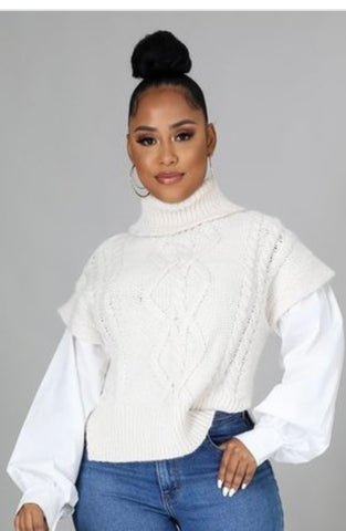 The “Sage“ Contrast Sweater